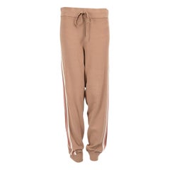 Max Mara Weekend Max Mara Joggers de punto de viscosa beige Talla L