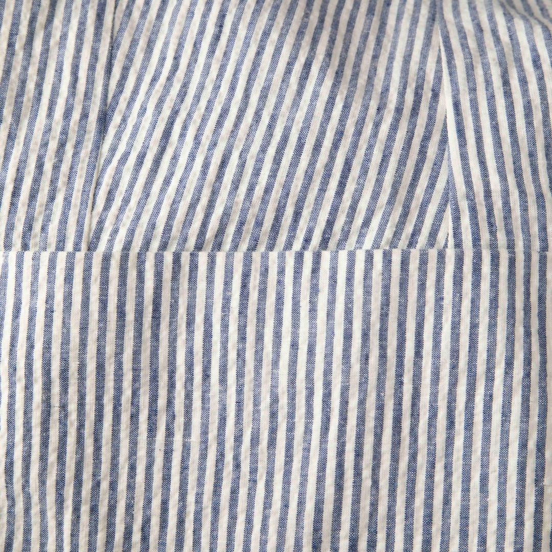Gris Max Mara Weekend Max Mara Blazer bleu rayé à simple boutonnage Taille S en vente