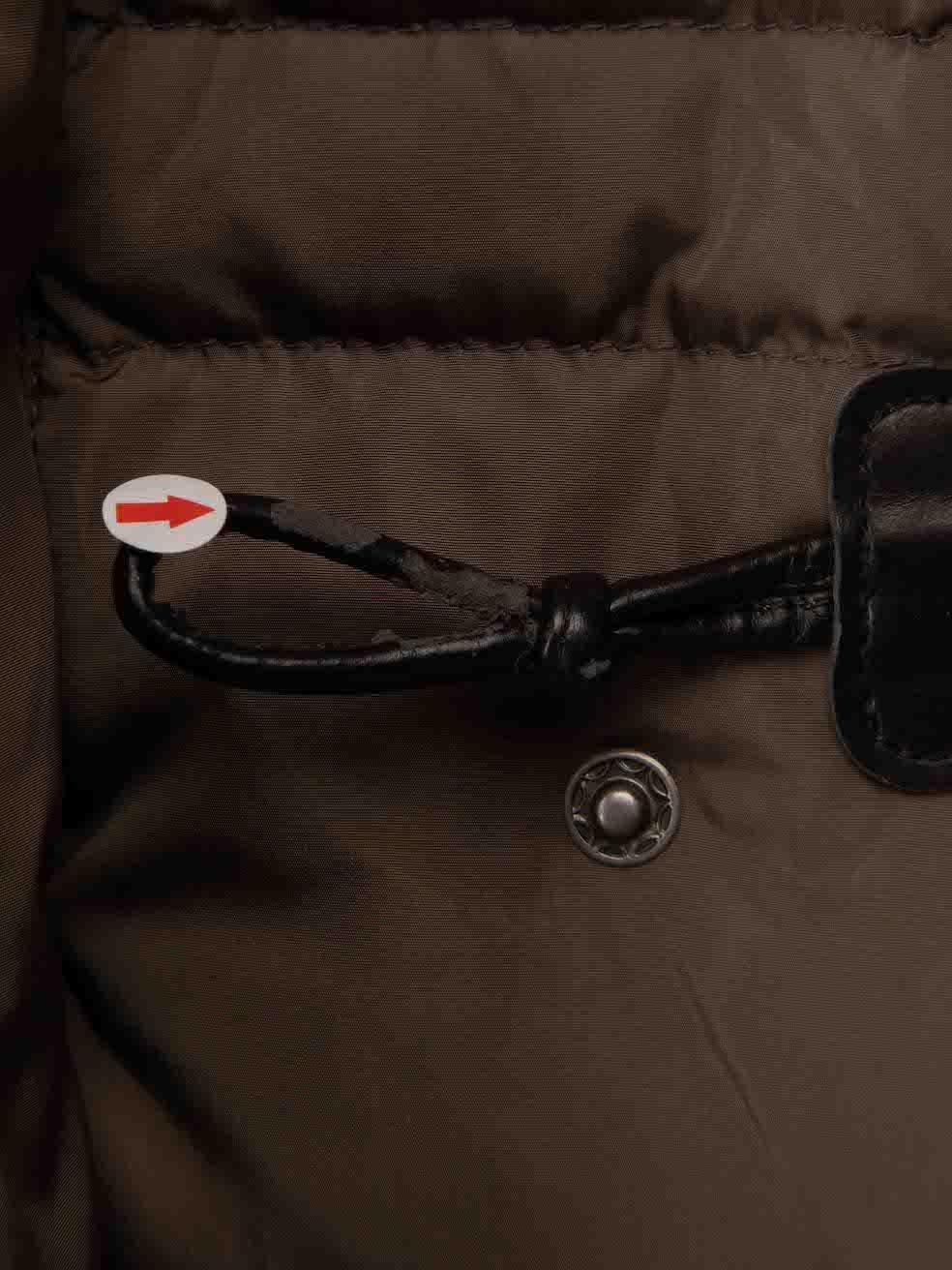 Max Mara Weekend Max Mara Brown Quilted Puffer Coat Size XL 3