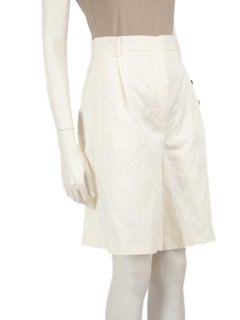 Max Mara Weekend Max Mara Ecru High-Waisted Shorts Size XXXL