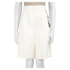 Max Mara Weekend Max Mara Pantalones cortos de cintura alta color crudo Talla XXXL
