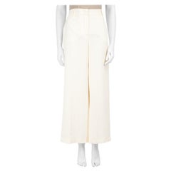 Used Max Mara Weekend Max Mara Ecru Tailored Wide Leg Trousers Size XXL