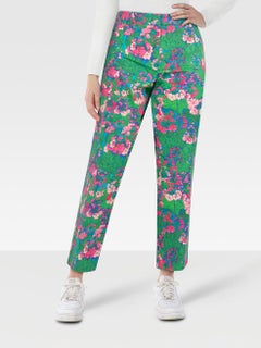 Max Mara Weekend Max Mara Floral Cigarette Fit Trousers Size L