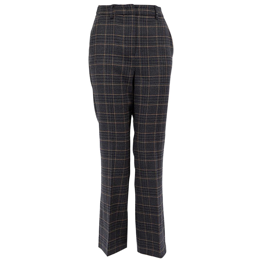 Pantalon à carreaux Max Mara Weekend Max Mara gris taille S en vente