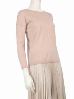 Max Mara Weekend Max Mara Pink Wool Knit Long Sleeves Jumper Size XS