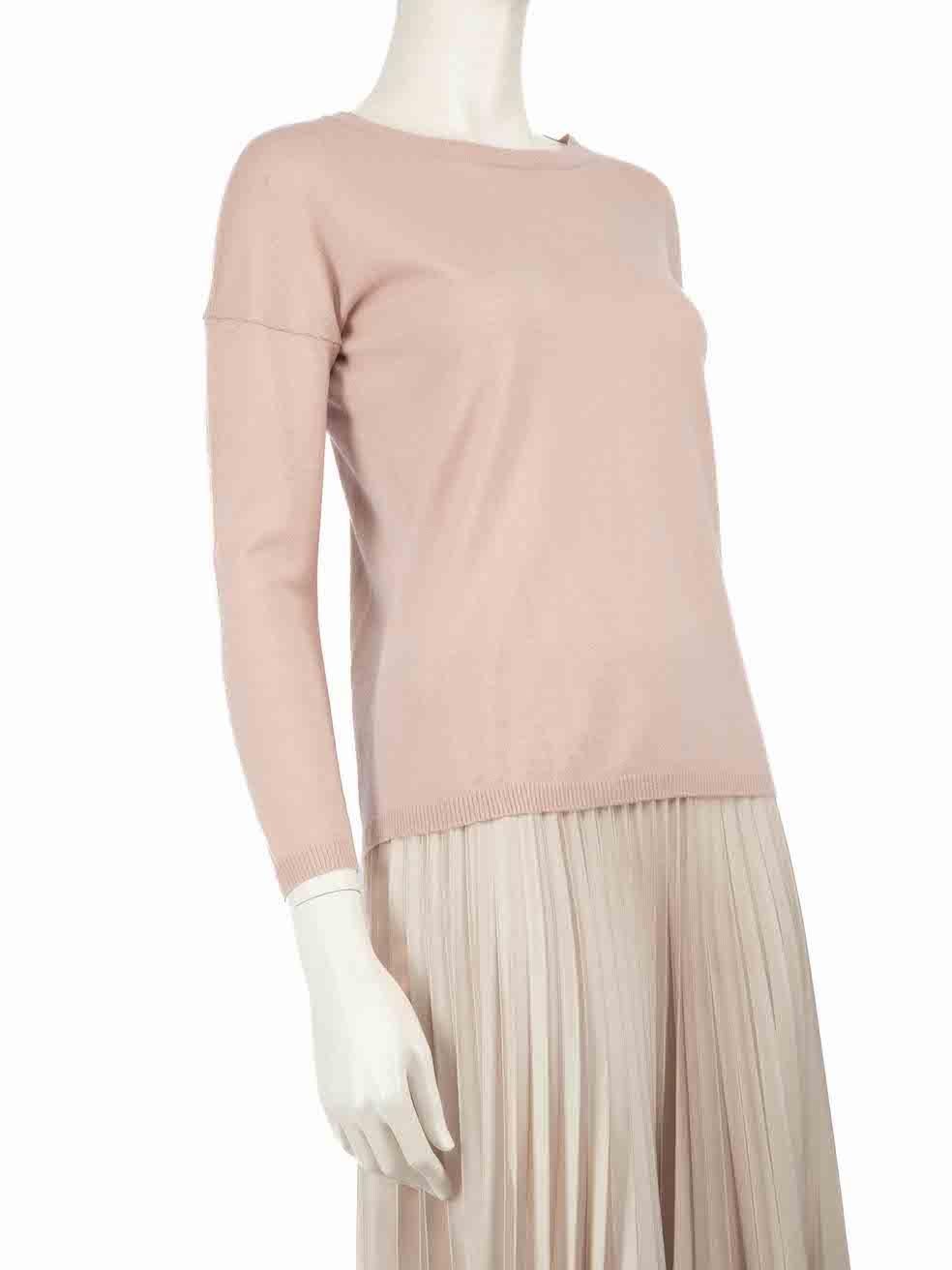 Max Mara Weekend Max Mara Jersey de lana rosa de manga larga Talla XS en venta 1