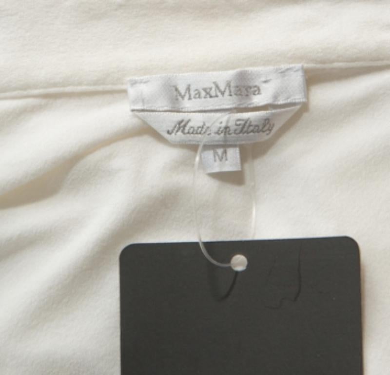 De las mujeres Max Mara Camiseta de punto blanca con cuello M en venta