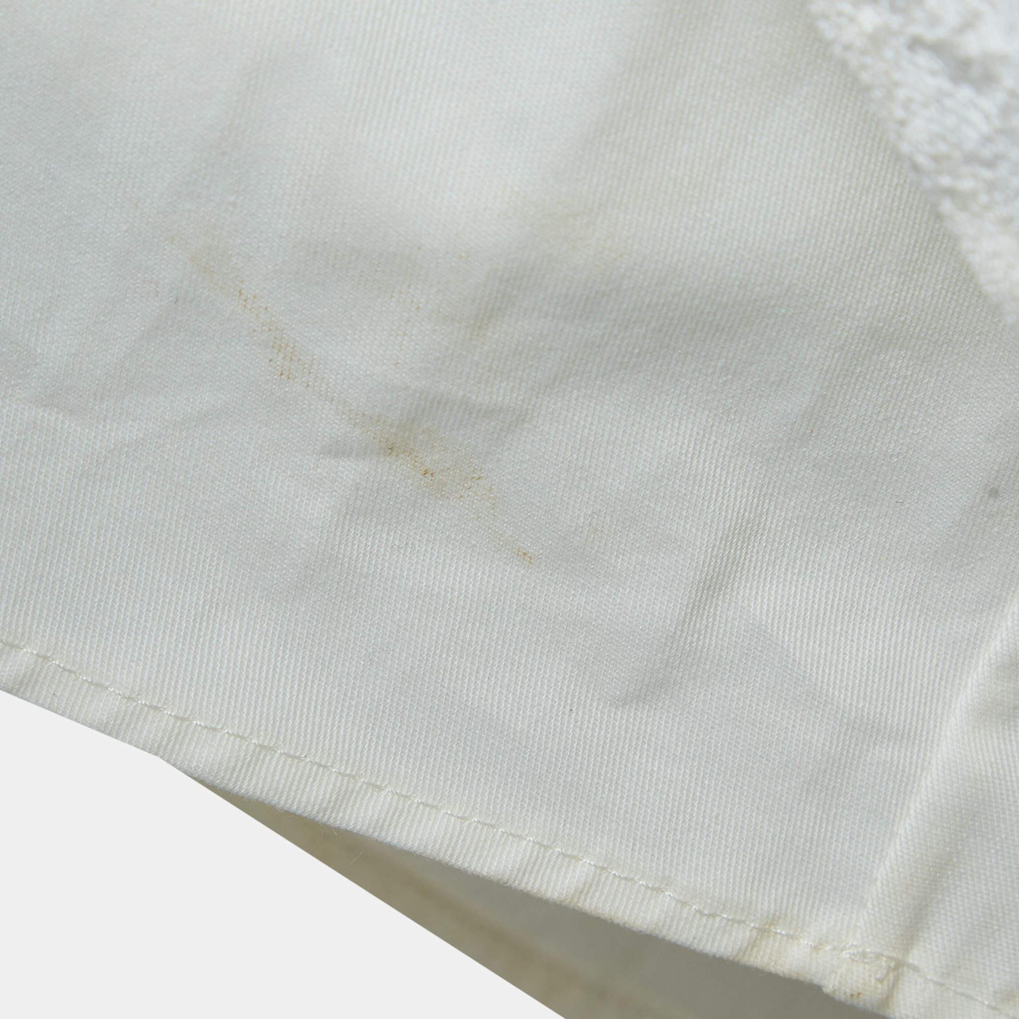 Robe Ermione Max Mara en jacquard de lurex blanc à col bénitier L en vente 2