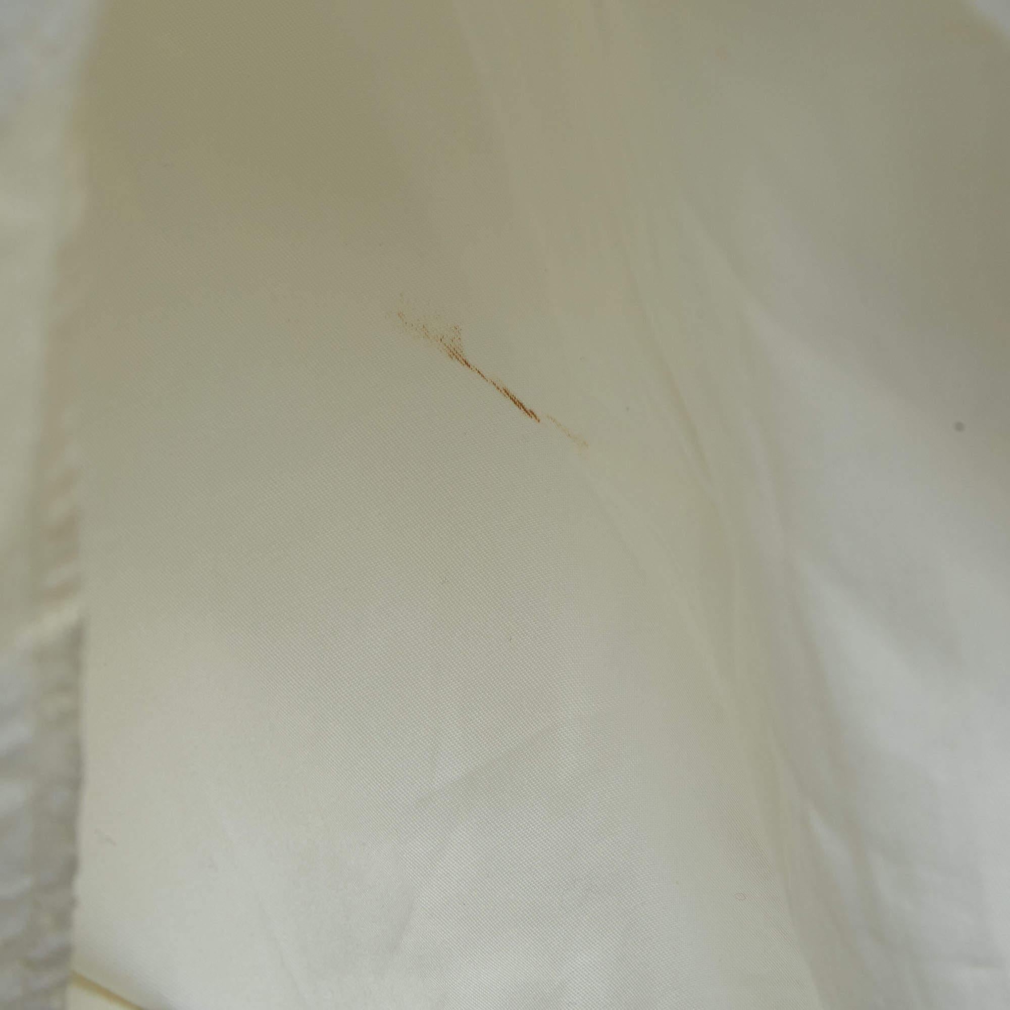Robe Ermione Max Mara en jacquard de lurex blanc à col bénitier L en vente 3