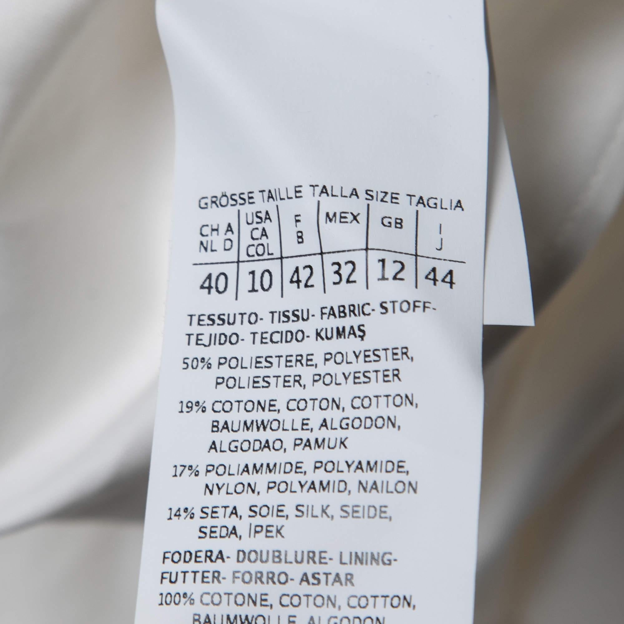 Max Mara White Lurex Jacquard Halter Neck Ermione Wedding Dress M For Sale 1