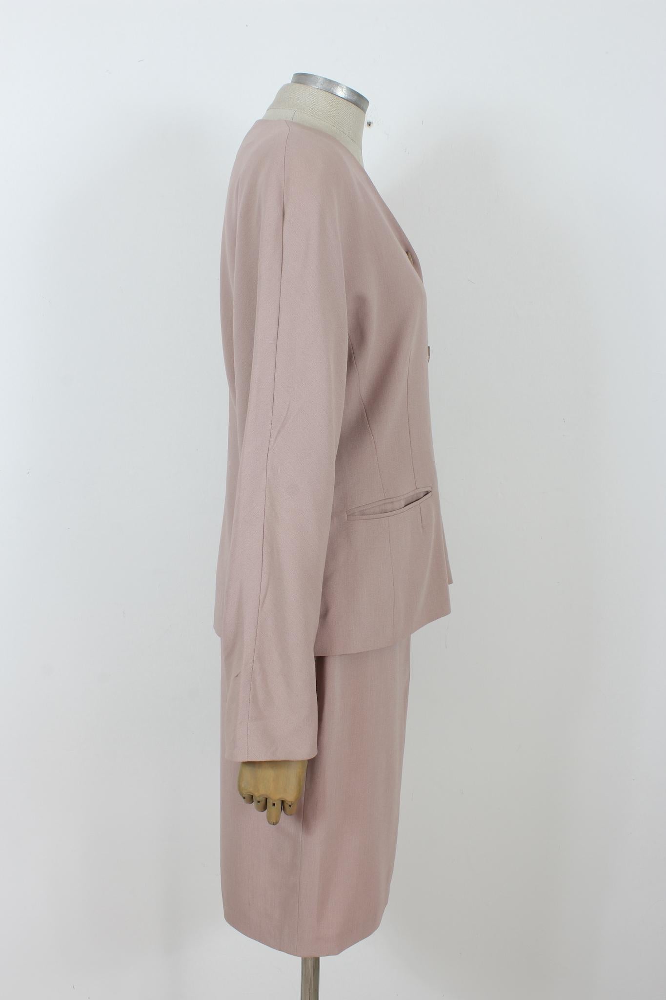 Max Mara Laine Violet Vintage Jupe Classique Tailleur 90s Pour femmes en vente