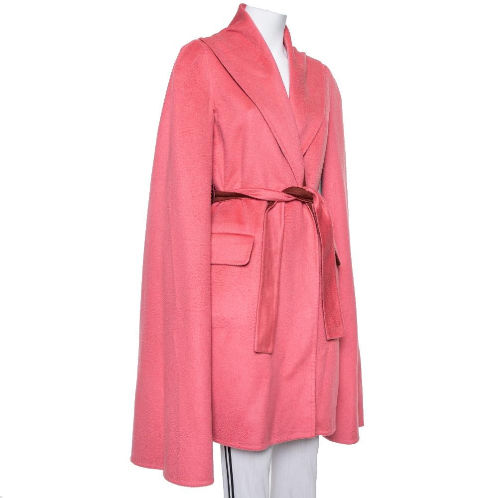 pink cashmere coat