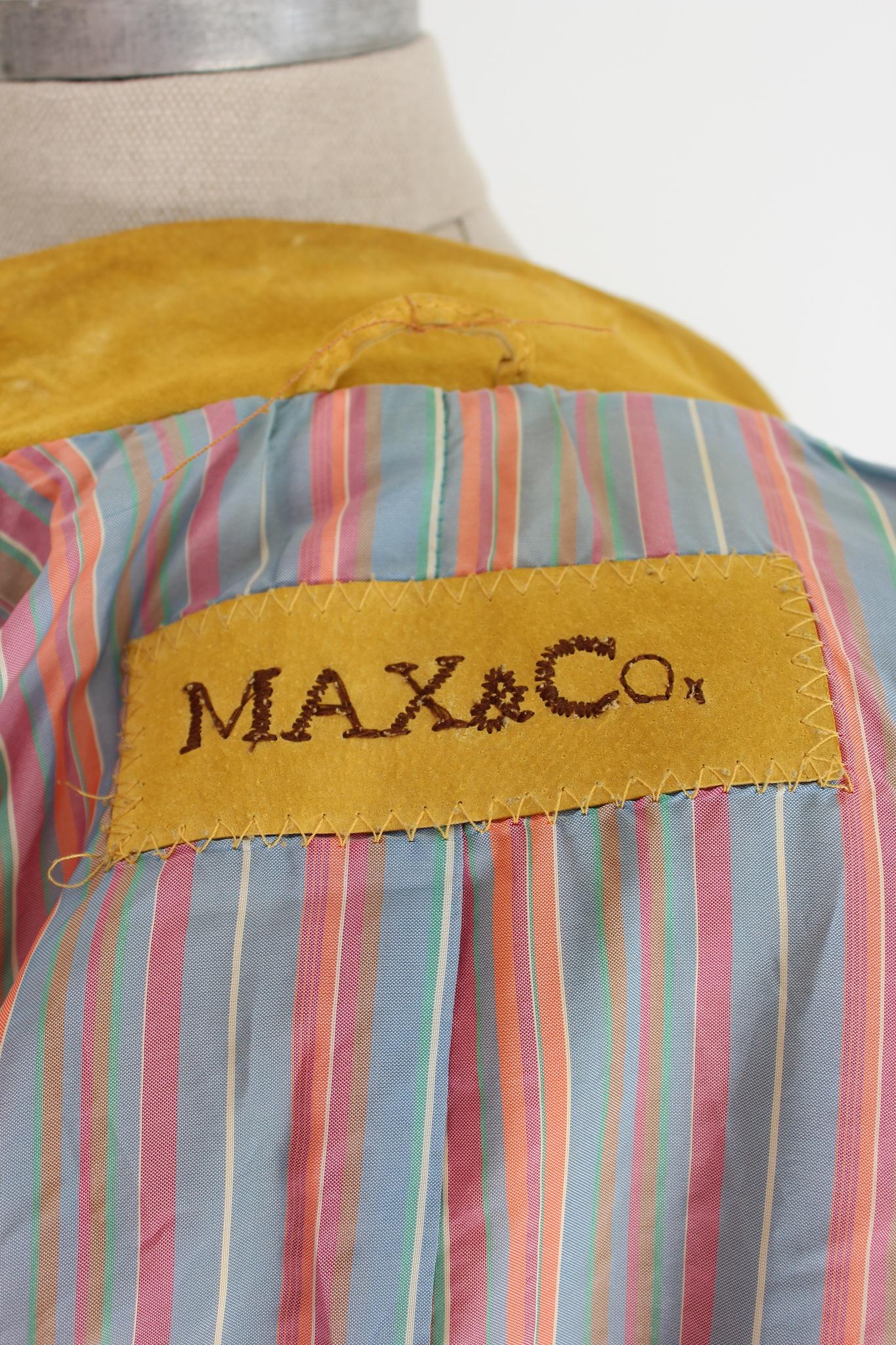 Gelbe Max Mara-Lederjacke mit passender Jacke im Angebot 3