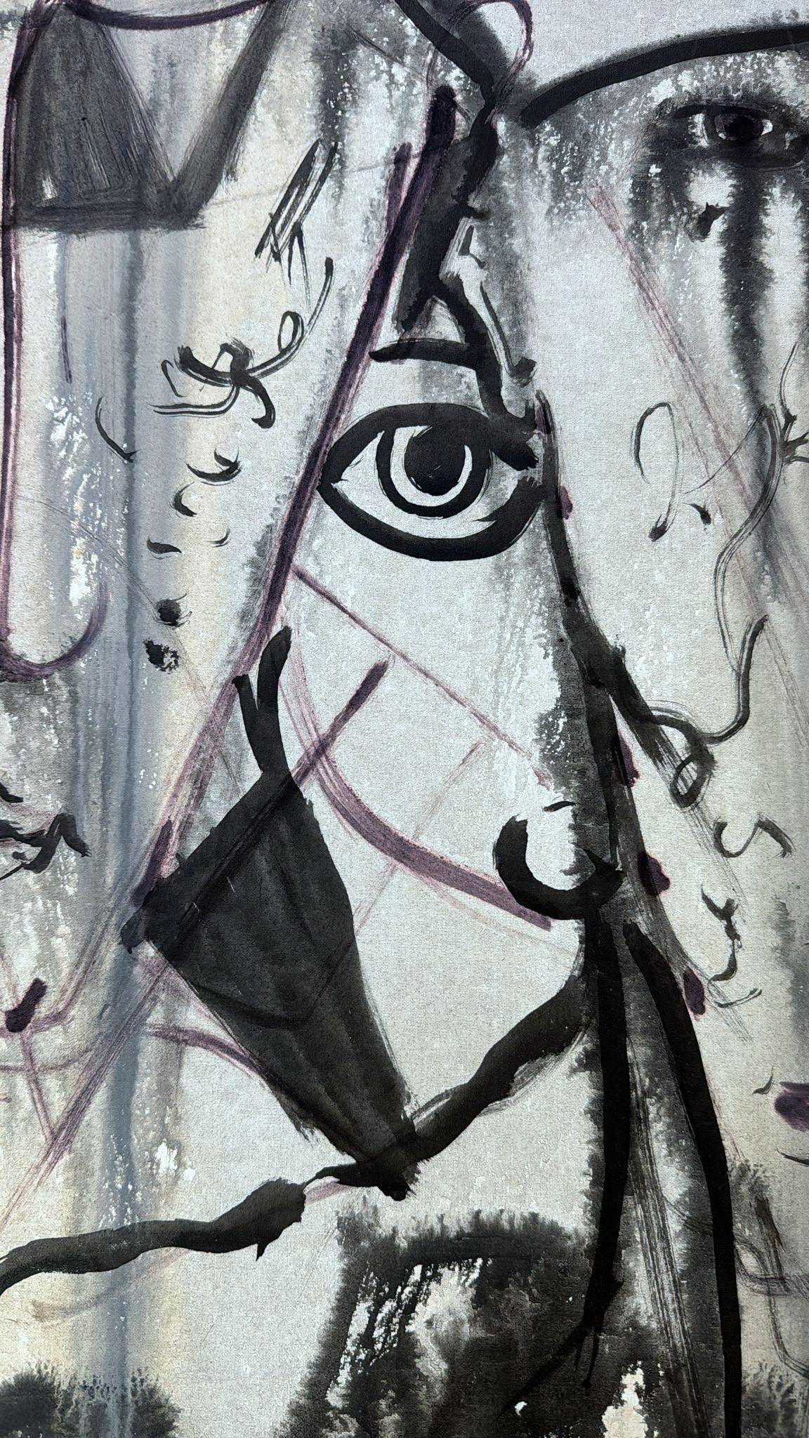 Max Marra Pintura Técnica Mixta Sobre Lienzo Italia 2004 en venta 5