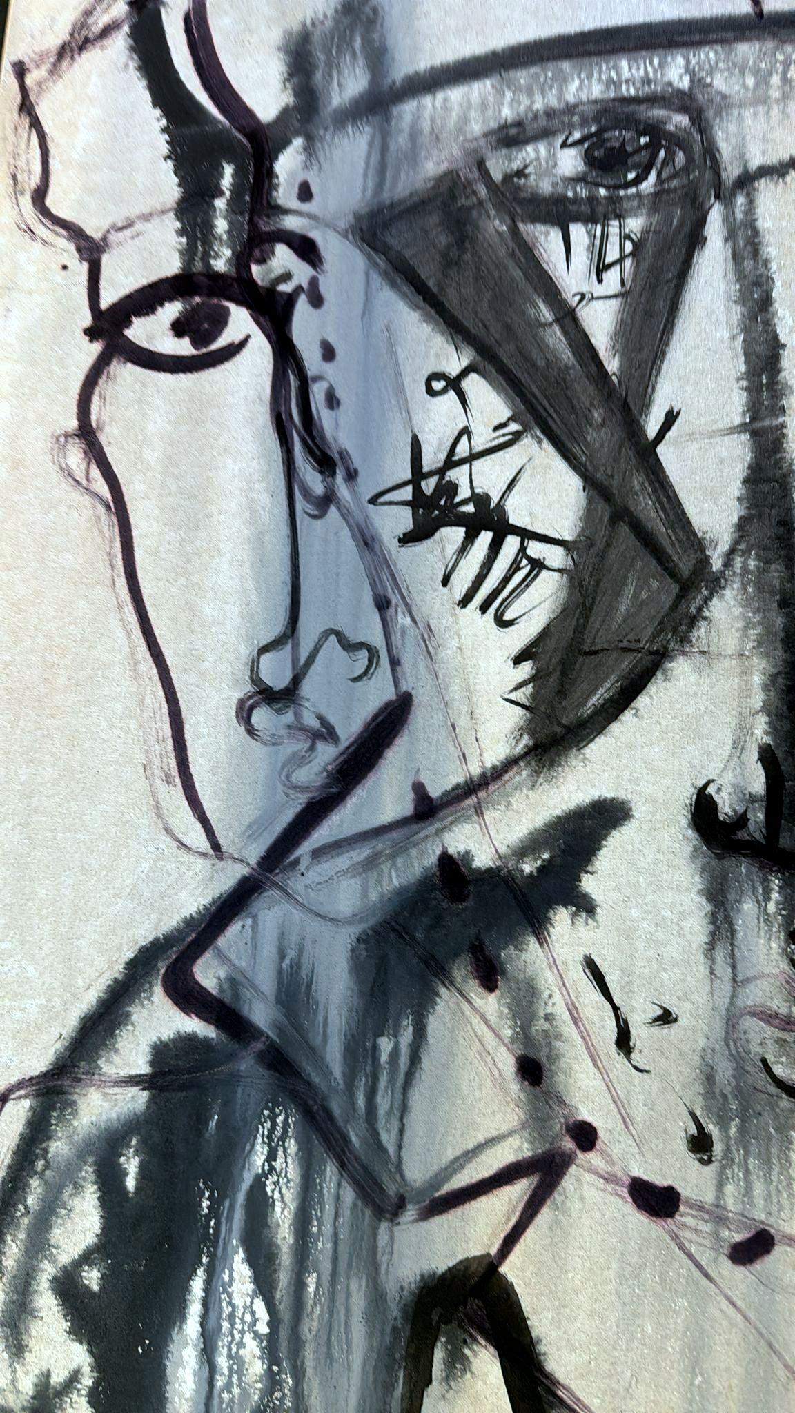 Max Marra Pintura Técnica Mixta Sobre Lienzo Italia 2004 en venta 6