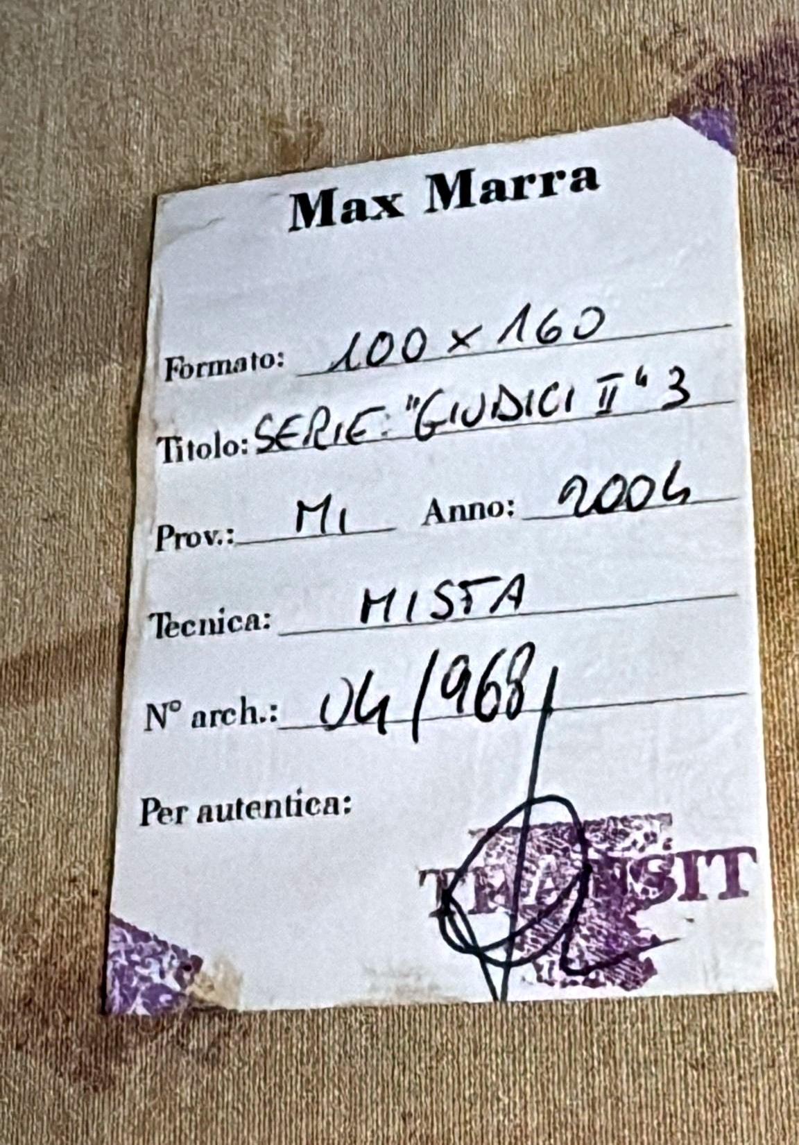 Max Marra Pintura Técnica Mixta Sobre Lienzo Italia 2004 en venta 12