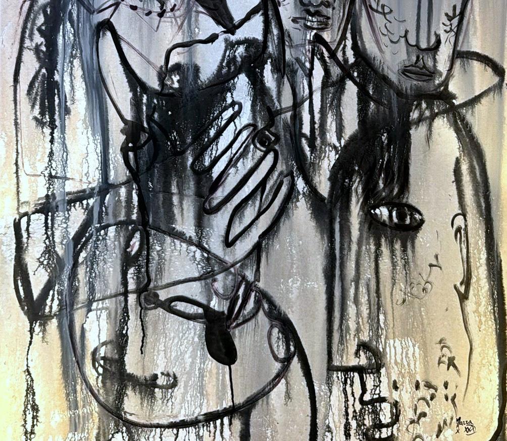 Max Marra Pintura Técnica Mixta Sobre Lienzo Italia 2004 en venta 1