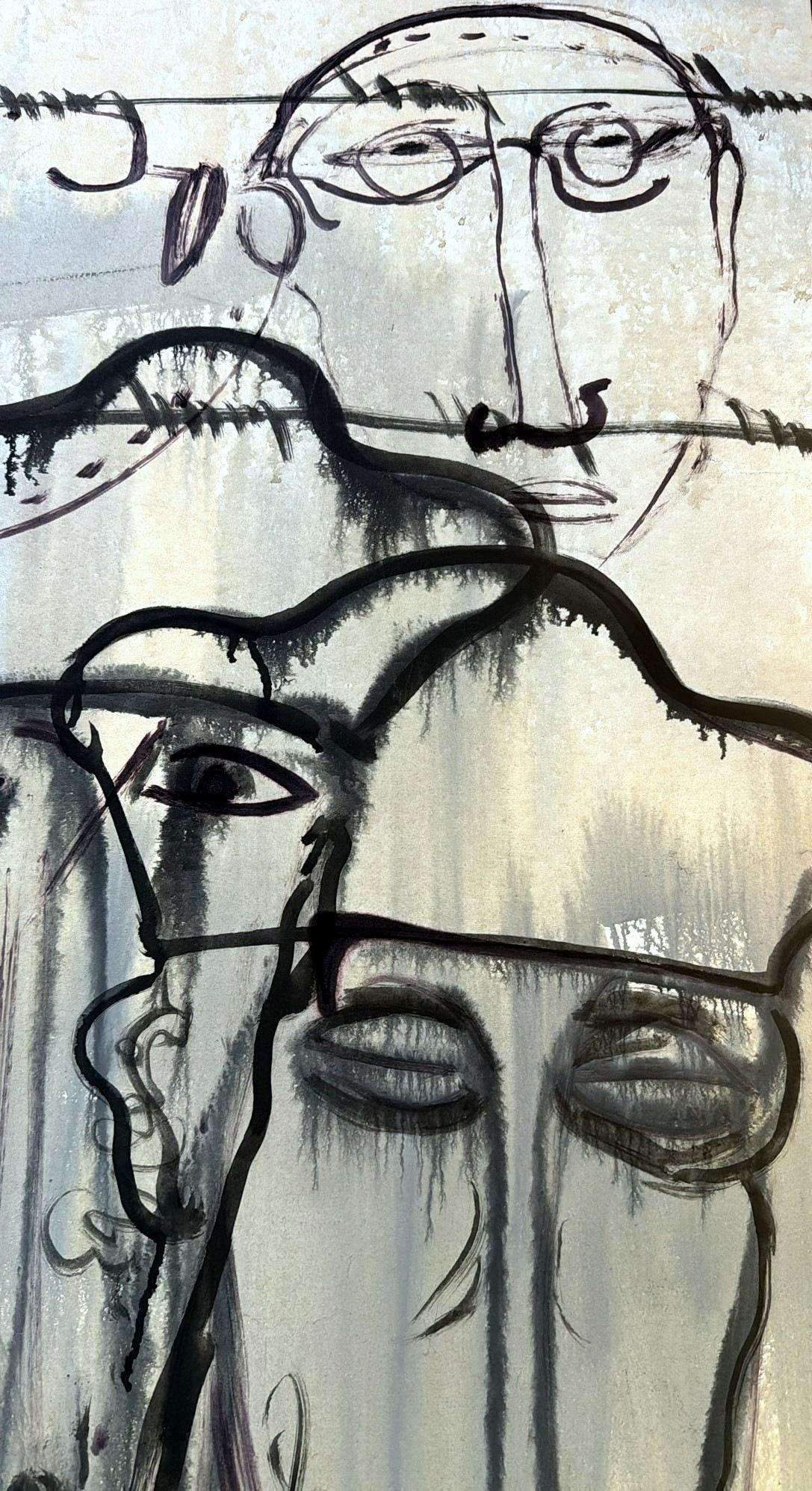Max Marra Pintura Técnica Mixta Sobre Lienzo Italia 2004 en venta 2