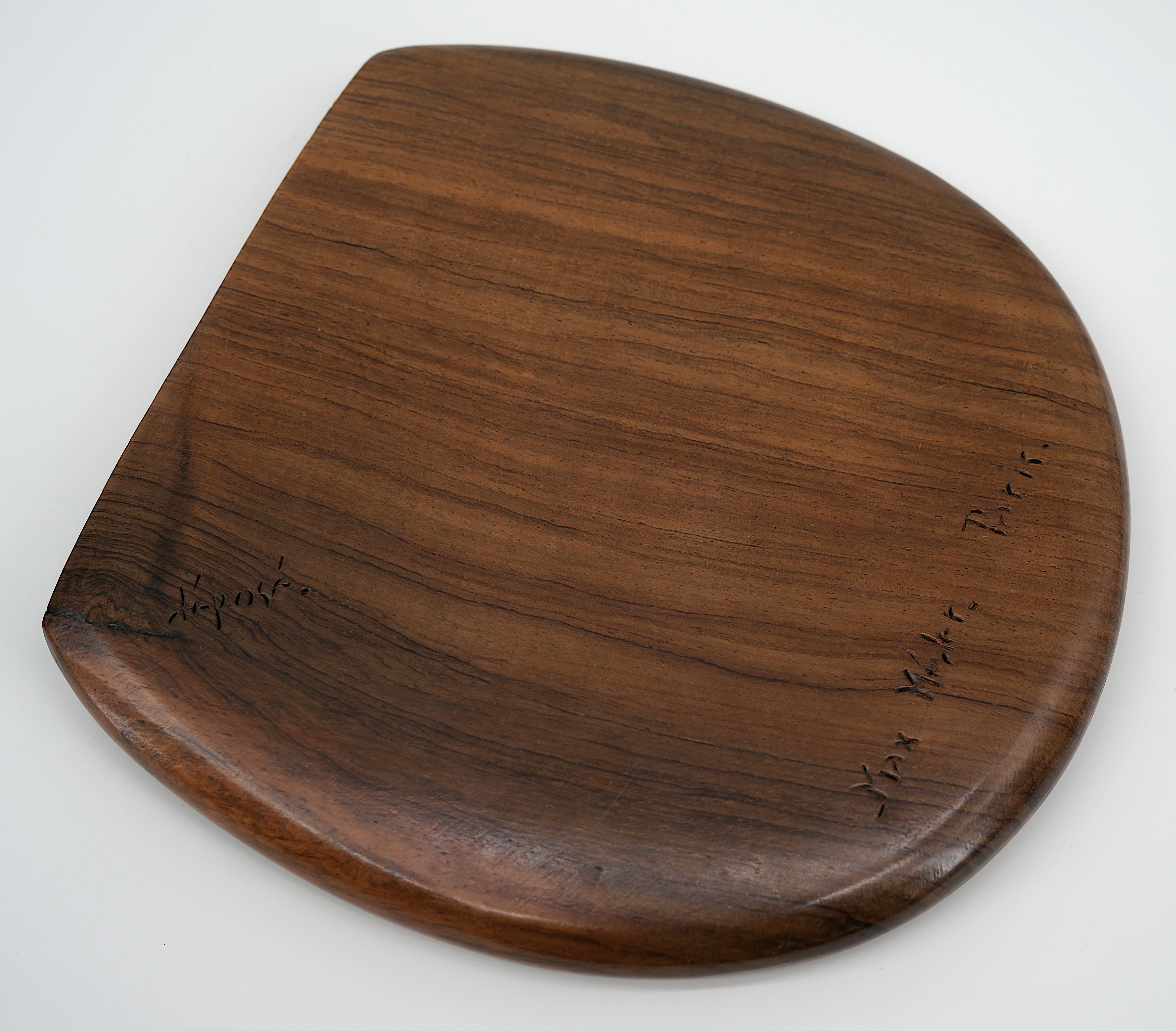 Max Meder, handgeschnitzter Holzschnitt mit Eichhörnchenbürsten und Pan, Frankreich, 1950er Jahre im Angebot 5