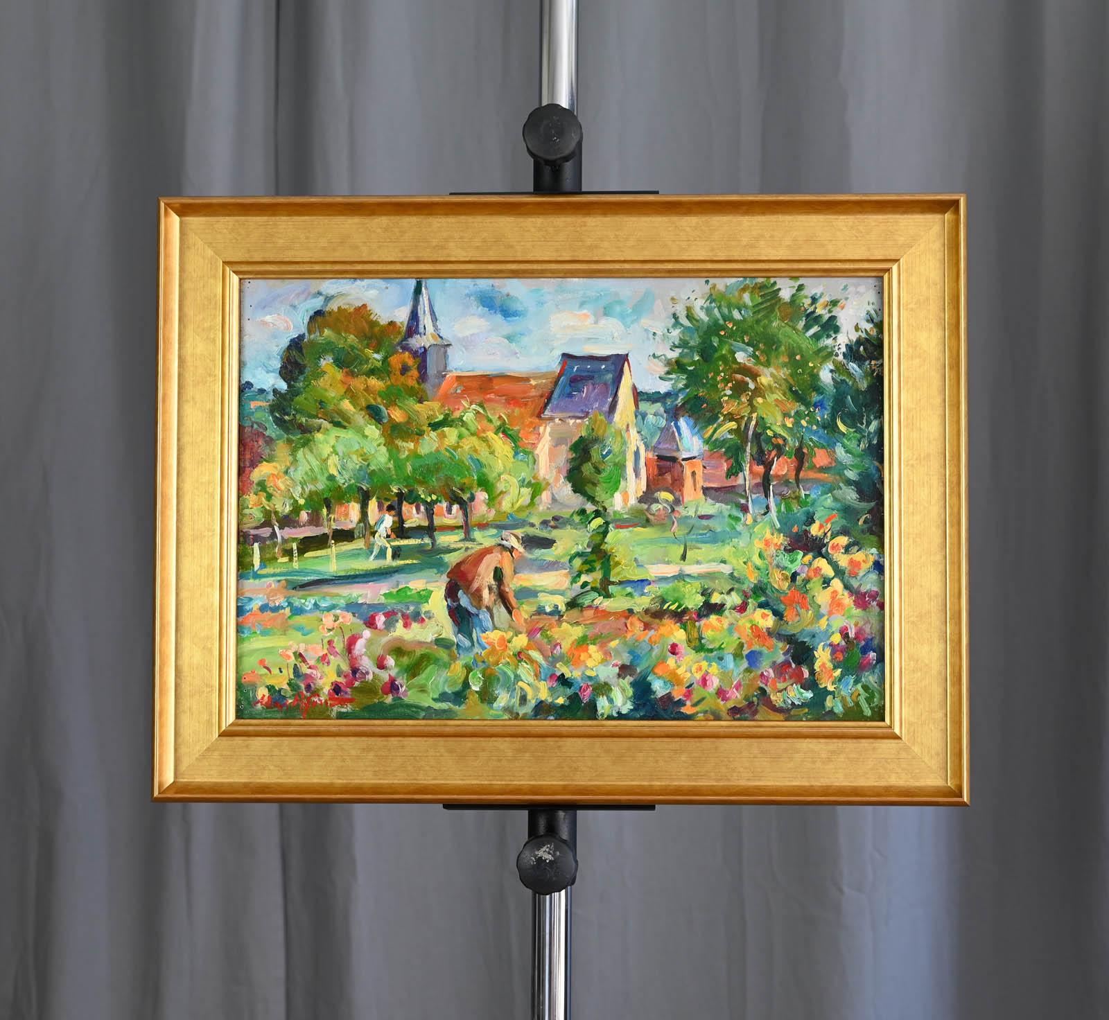 Il giardiniere - Painting di Max Michel Agostini