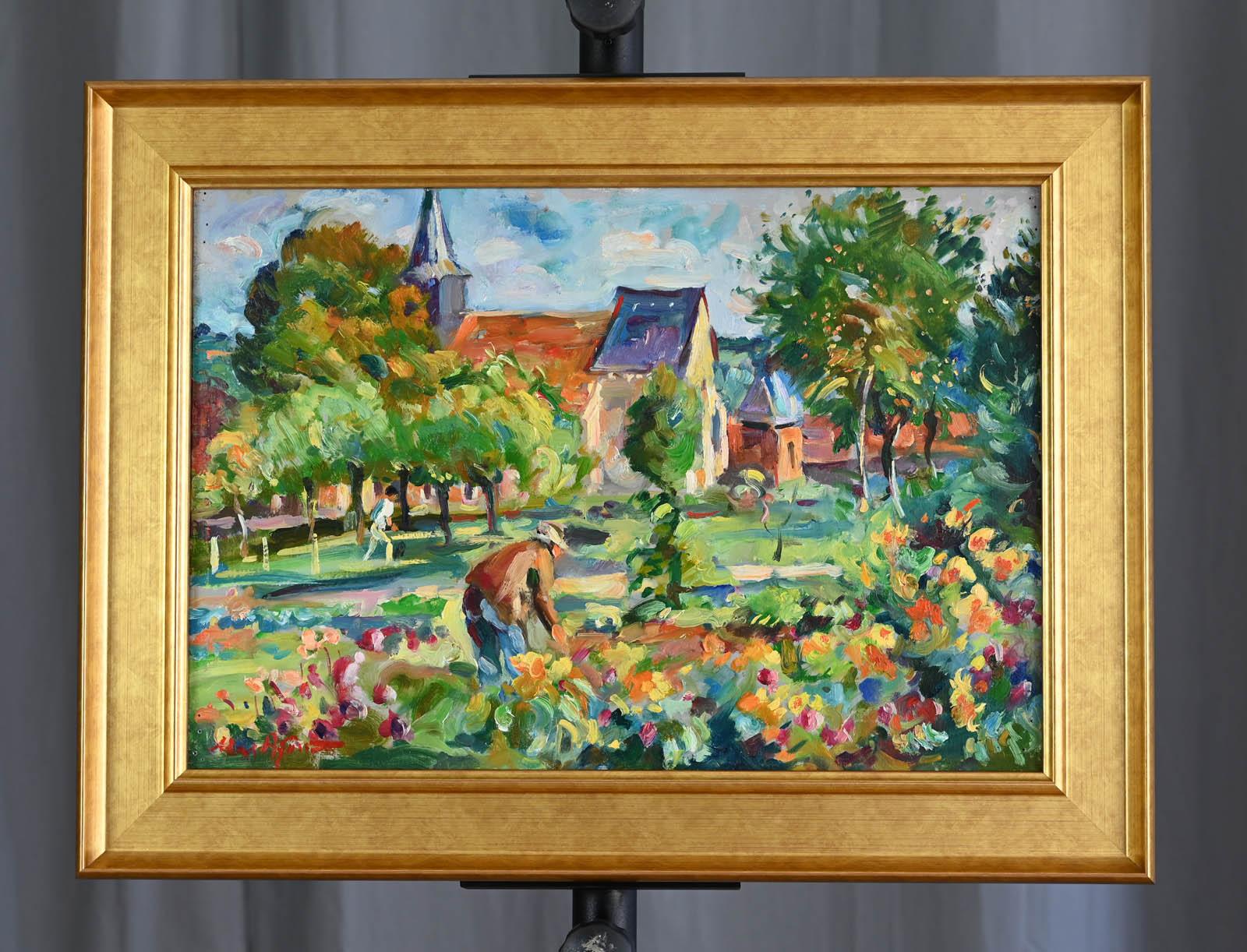 Max AGOSTINI (1914-1997)

Il giardiniere

Olio su tela
Dimensioni: 38 x 55 cm
Firmato in basso a sinistra

Pittura in buone condizioni.
Due piccoli pezzi sul retro senza ridipingere sul davanti
Nuova cornice dorata. 
Dimensioni con cornice: 52 x 68