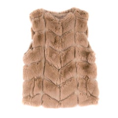 Max & Moi Rabbit Fur Vest - Size US 2