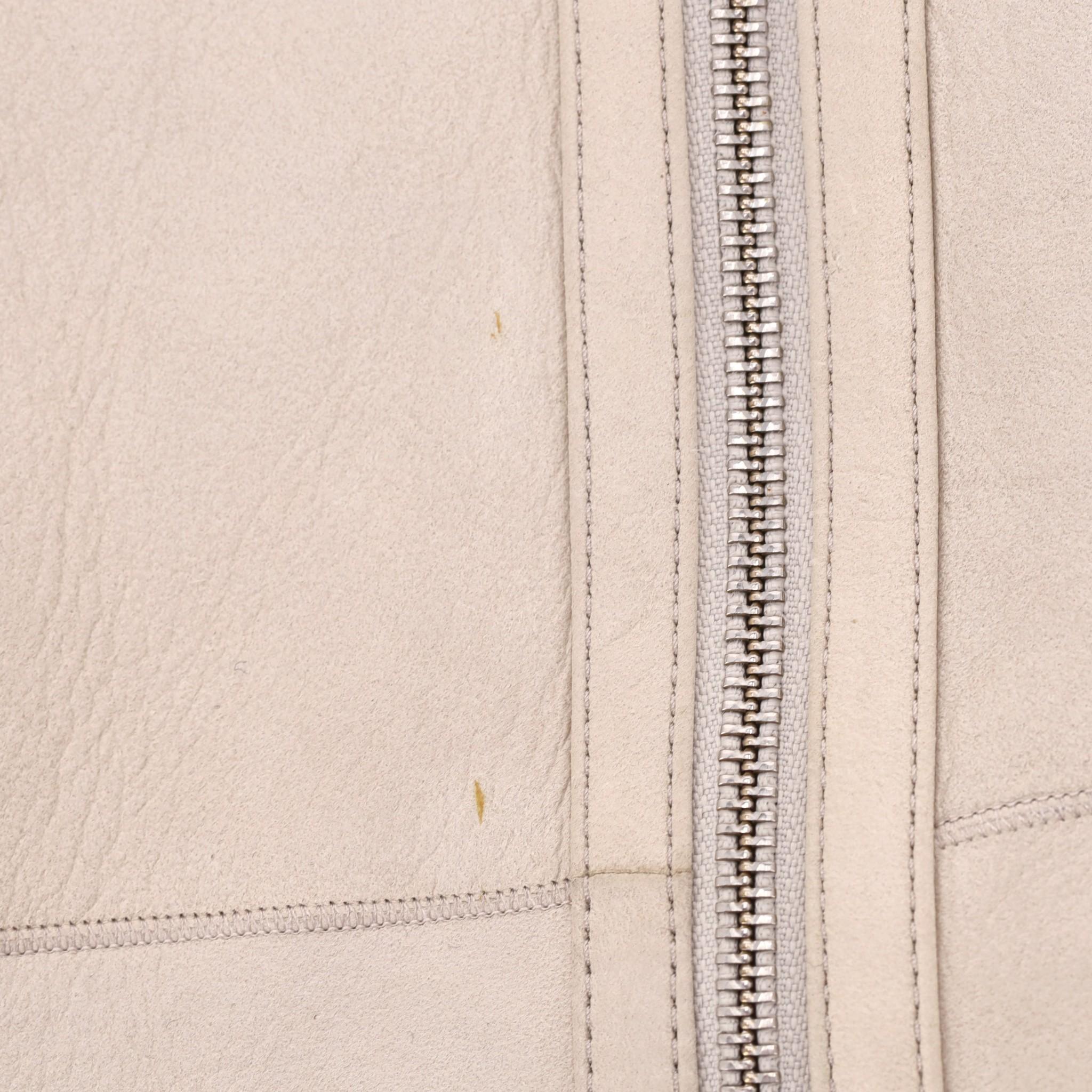 Max & Moi: cappotto reversibile in merino e shearling in vendita 4