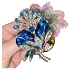 Brooch by Max  Muller Double Orchid, Germany.