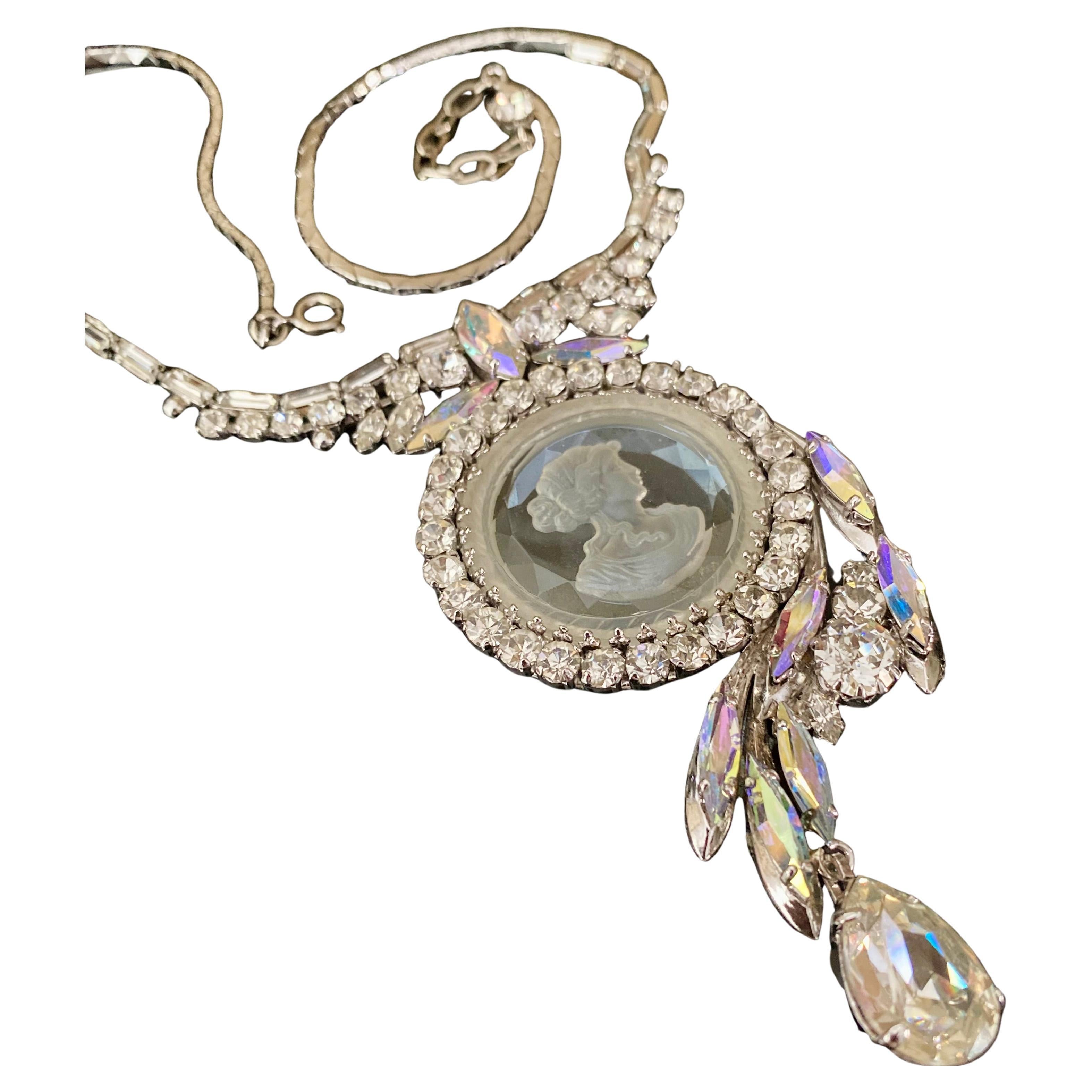 Max Muller Intaglio Necklace Vintage For Sale