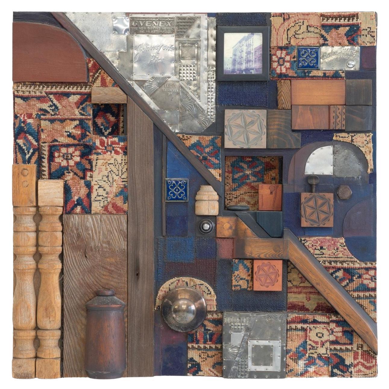 Max Neufeldt “Assembledge” Mixed-Media Assemblage, 1975 For Sale