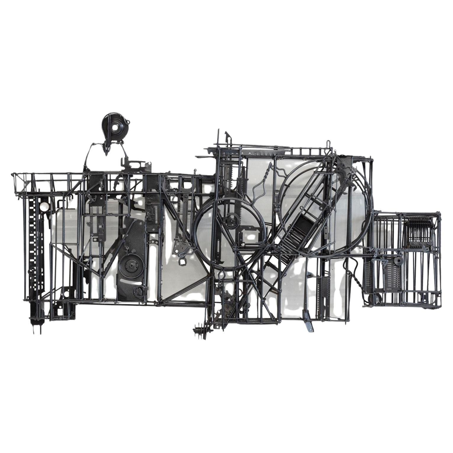 Max Neufeldt Metal Assemblage Sculpture 1990c