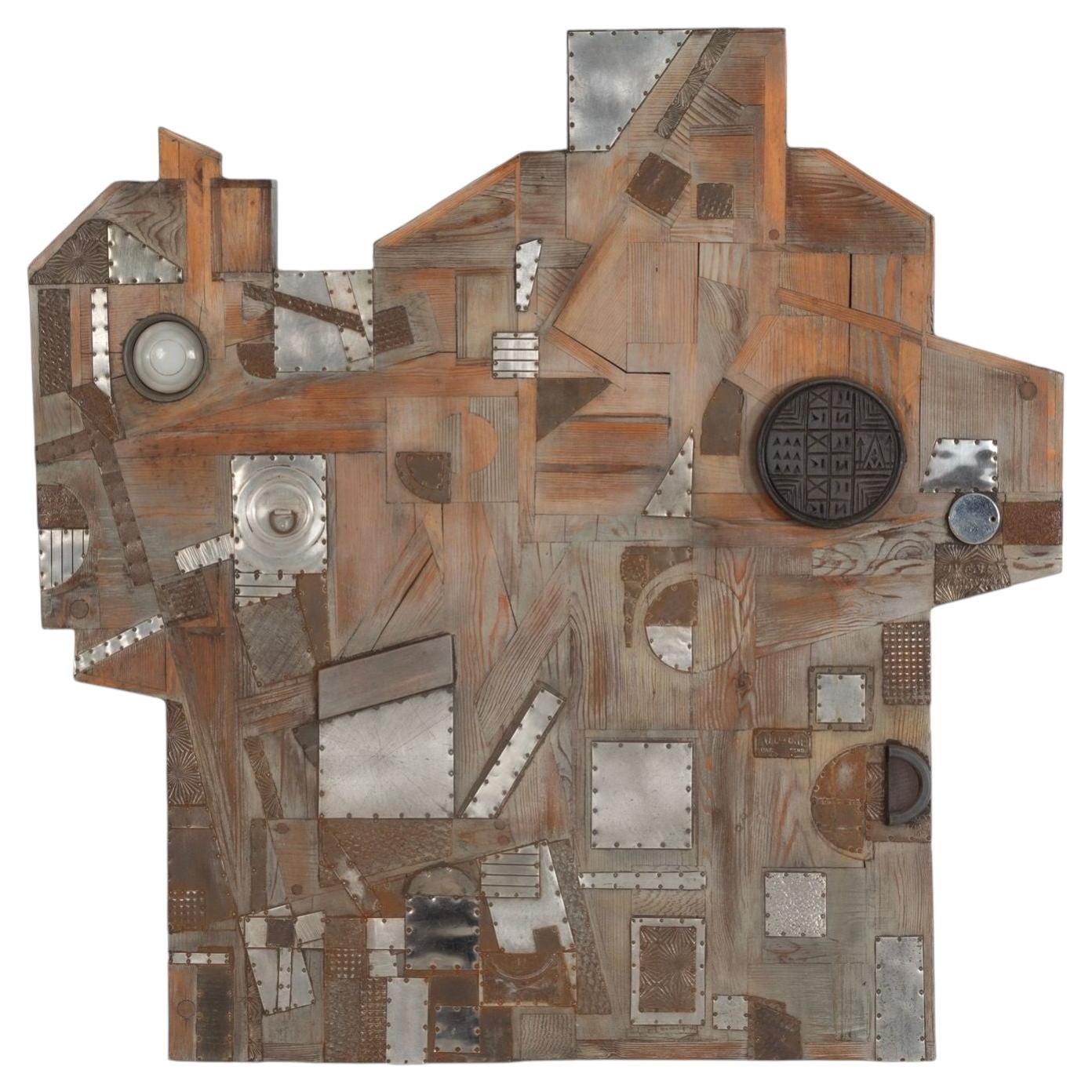 Max Neufeldt, collage métallique – sculpture d'assemblage, vers 1975 en vente