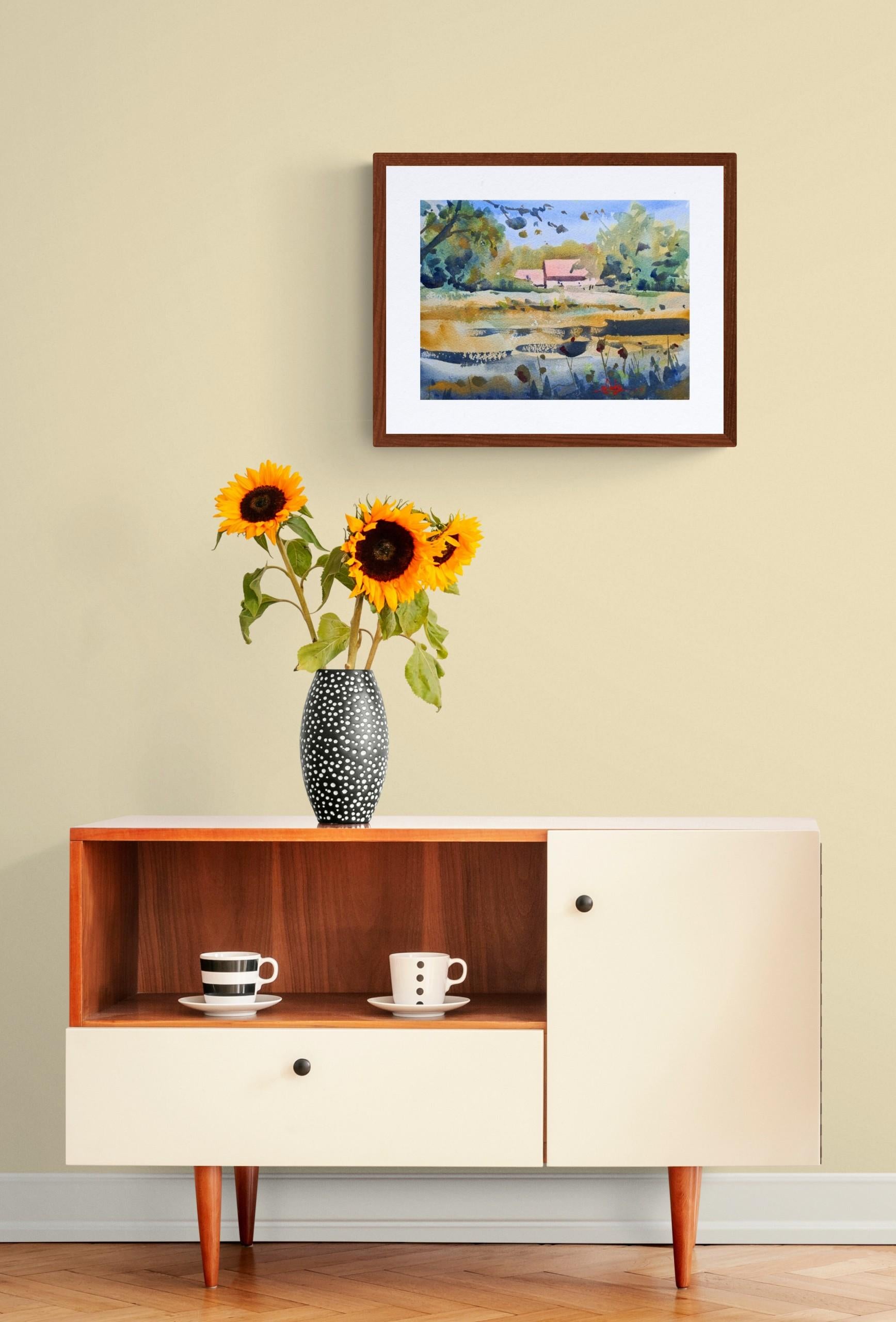 Cottage im Richmond Park – Painting von Max Panks