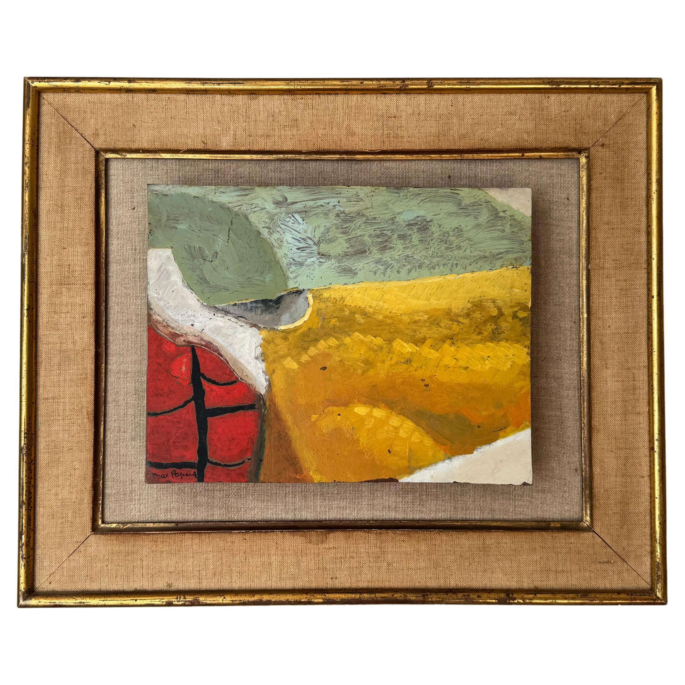Max Papart peinture abstraite C.I.C. en vente