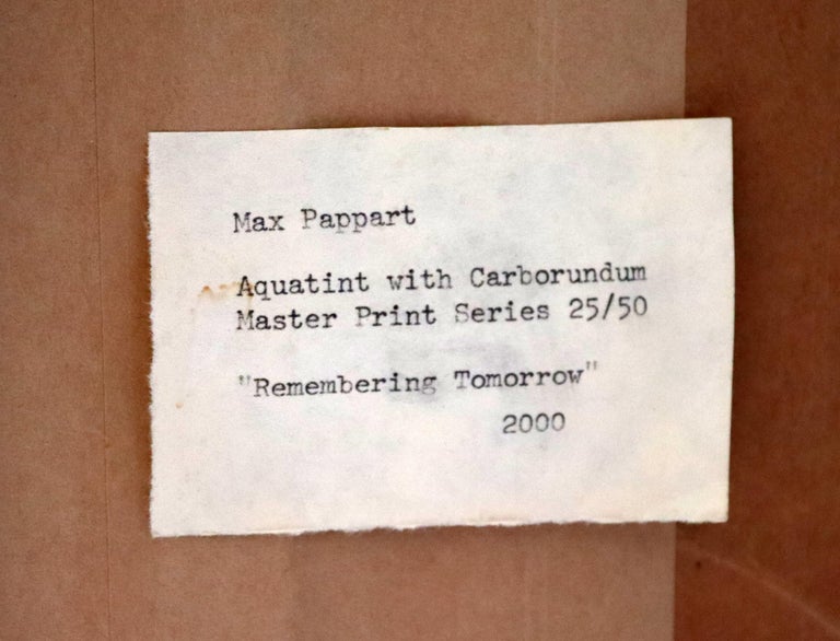 Max Papart Modern Remembering Tomorrow Etching Signed 2