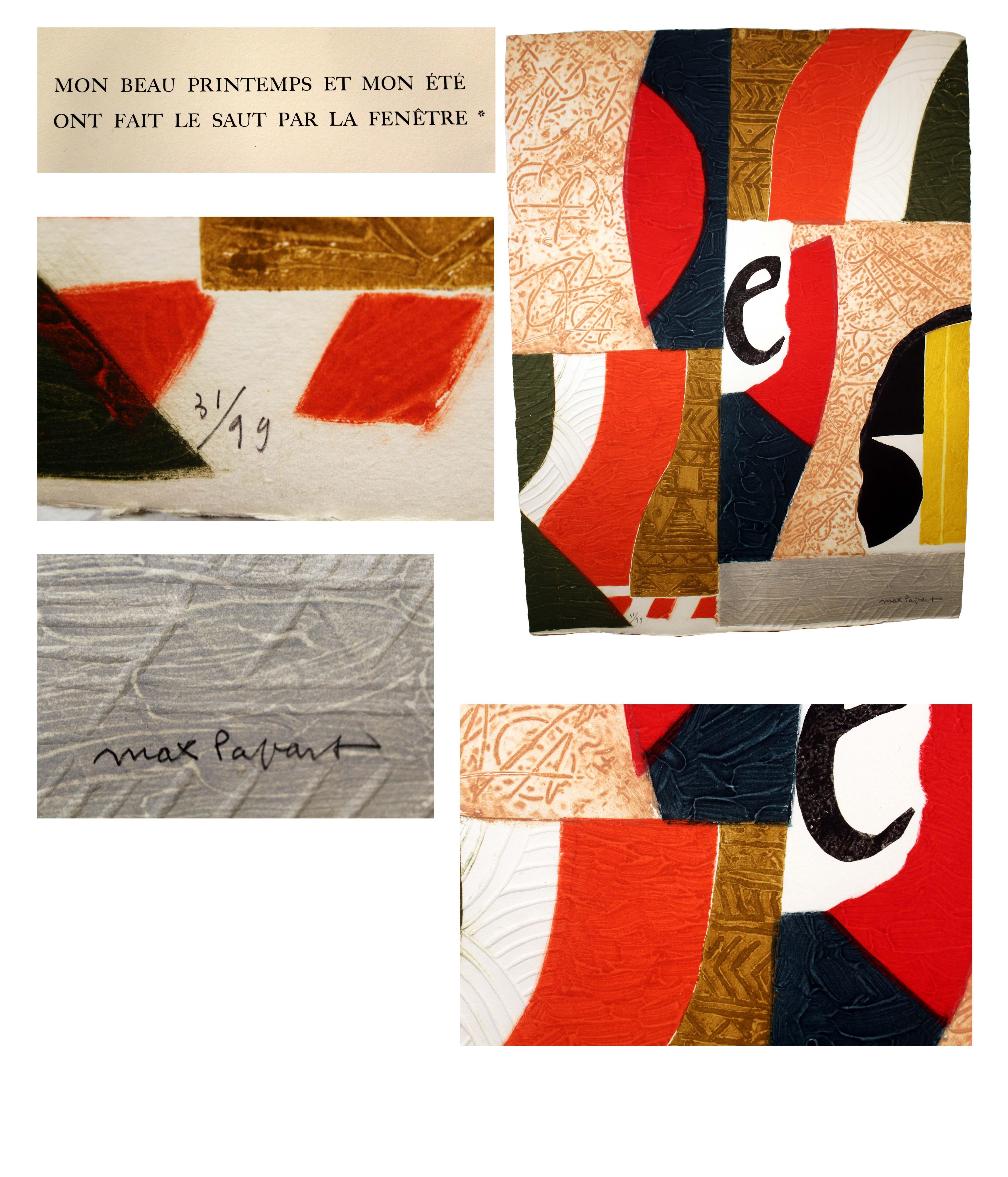 Max Papart Oiseau-Solitude Portfolio 11 Signed Lithographs Clamshell Case 31/99 For Sale 6