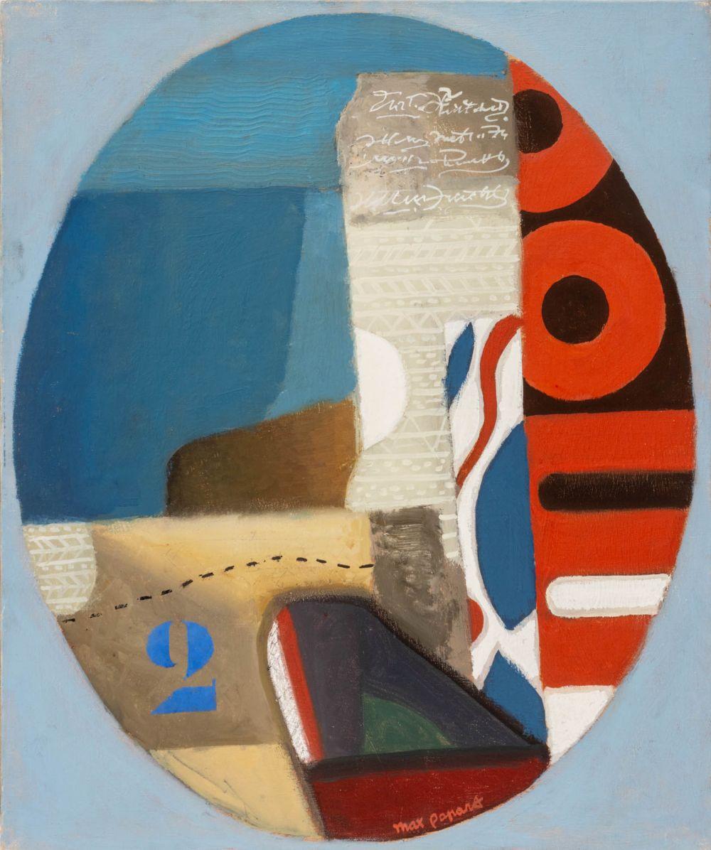 Max Papart (French, 1911-1994), "Blue No. 2", Oil on Canvas, signed lower center, titled verso, unframed.

25.75" H x 21.5" W x 0.75" D. 

Provenance: From a New York City Estate. 
