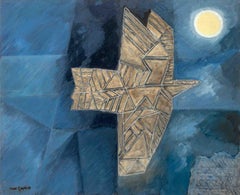 Max Papart "Paris - Mailand Nr. 4" Öl auf Karton