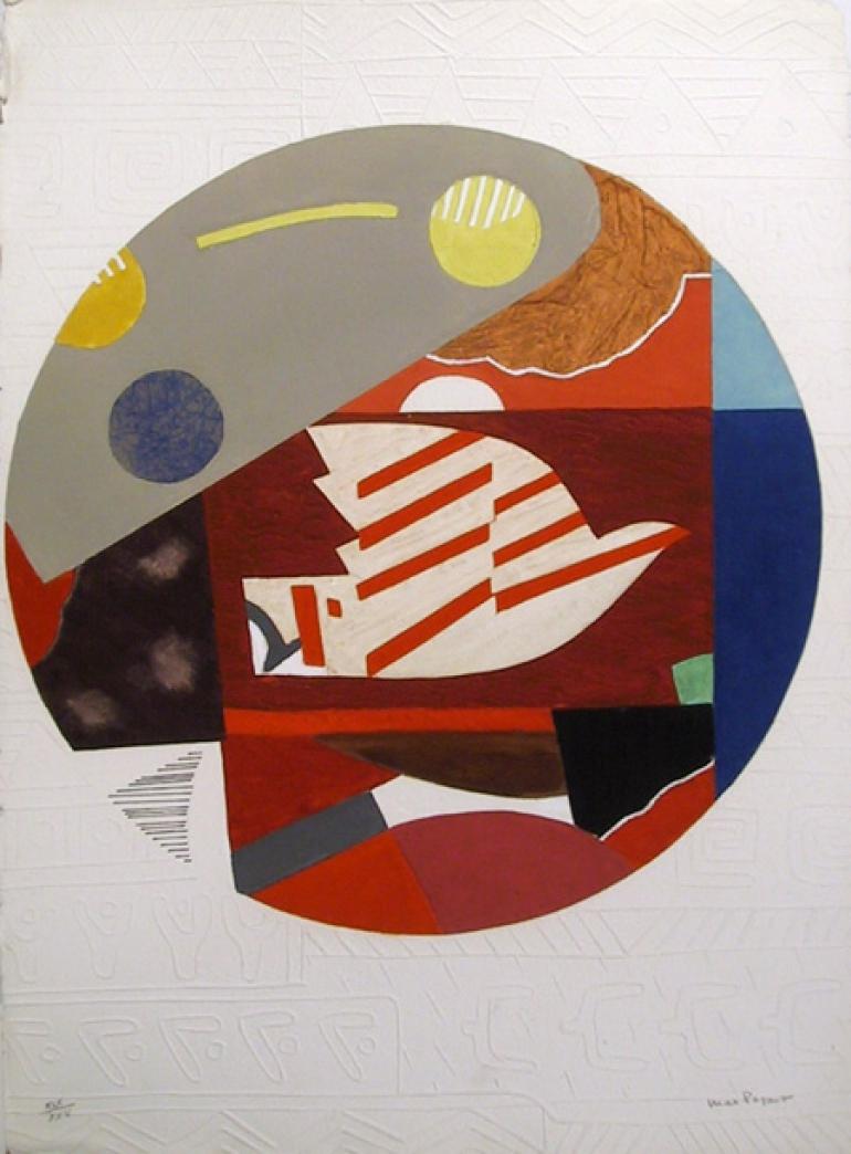 Composicion con Paloma by Max Papart, French (1911–1994)
Carborundum etching on handmade paper [Signed and Numbered in Pencil]
Edition of XIX/XXV
Size: 30 in. x 22 in. (76.2 cm x 55.88 cm)
