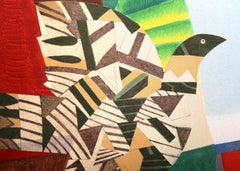 Rêve enchanté, gravure moderne en techniques mixtes de Max Papart