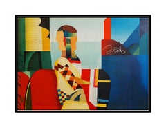 MAX PAPART Original Aquatint Signed Cubism Portrait Artwork Carborundum Concerto
