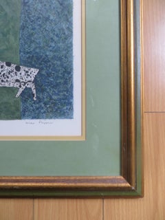 Personnage Au Chien After Max Papart Lithograph