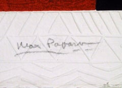 Personnage, Signed Modern Carborundum Etching on Handmade Paper by Max Papart