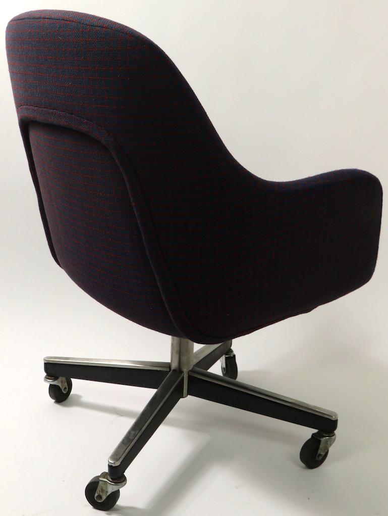 Max Pearson Swivel Desk Chair for Knoll possibly Alexander Girard Fabric 1