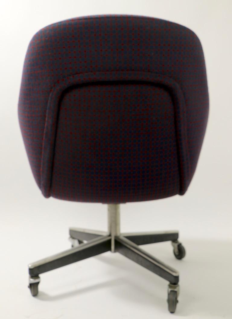 Max Pearson Swivel Desk Chair for Knoll possibly Alexander Girard Fabric 4