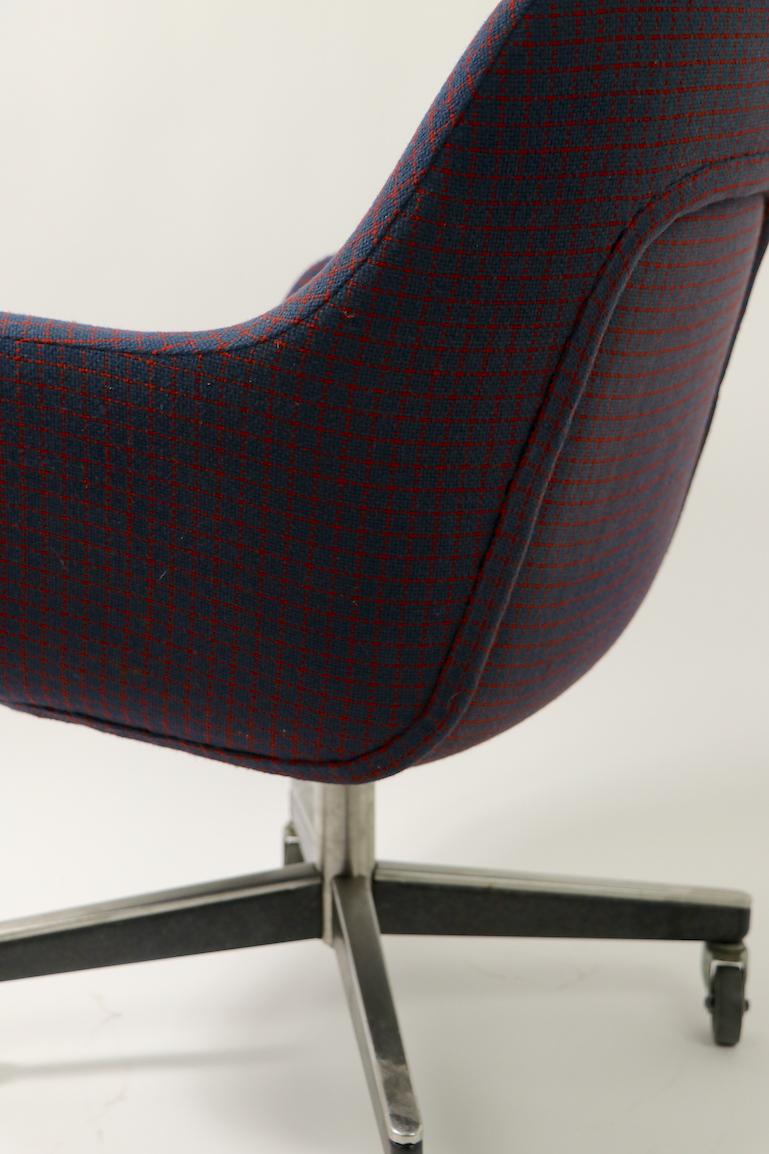 Max Pearson Swivel Desk Chair for Knoll possibly Alexander Girard Fabric 6