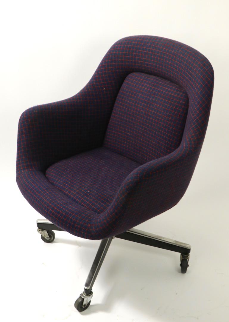Max Pearson Swivel Desk Chair for Knoll possibly Alexander Girard Fabric 7