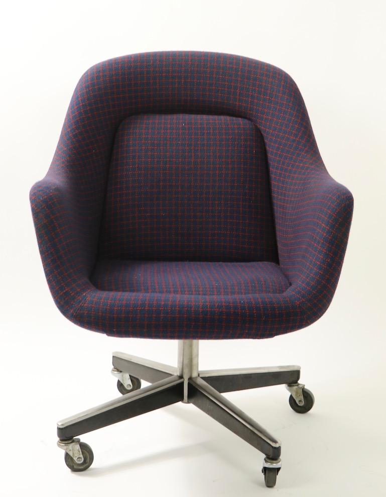 Max Pearson Swivel Desk Chair for Knoll possibly Alexander Girard Fabric 9