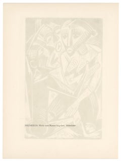 "Woman Desired by Man" original woodcut