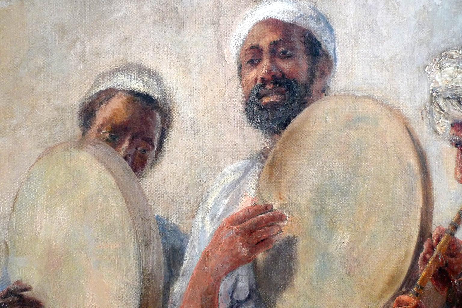 MAX RABES
German, 1868 - 1944 
AN ORIENTALIST SCENE WITH MUSICIANS AND DANCER
signed 